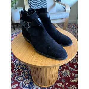 Sandro Black Suede Jodhpur Boots